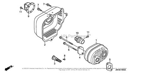 Honda Engines Gcv135 A2r Engine Jpn Vin Gjaf 1000001 To Gjaf 9999999 Parts Diagram For Muffler