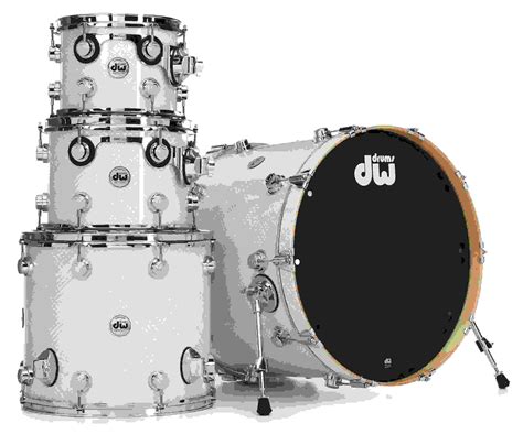 Dw Collector S Series 4 Piece Shell Pack White Crystal Finishply Sweetwater