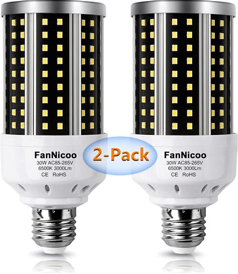 Led Corn Light Bulb Pack W Equivalent Cool Bright Daylight White