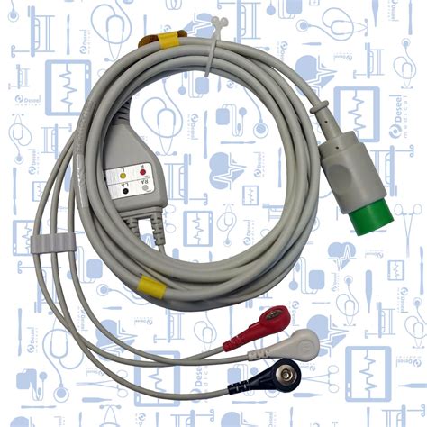 Cable Ecg Completo Aha Deriv Broche Deseel Medical