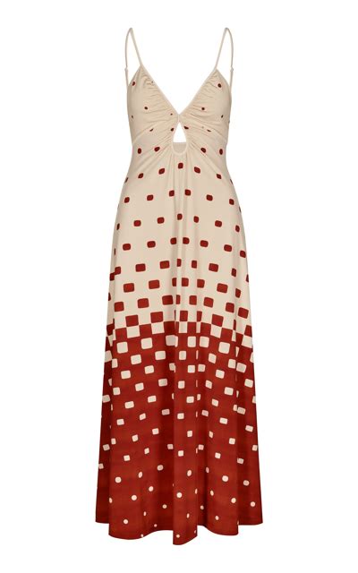 Johanna Ortiz Rhythm Oasis Cutout Midi Dress In Ivory Modesens