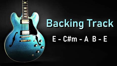 Pop Rock Backing Track E Major 112 Bpm Guitar Backing Track Chords