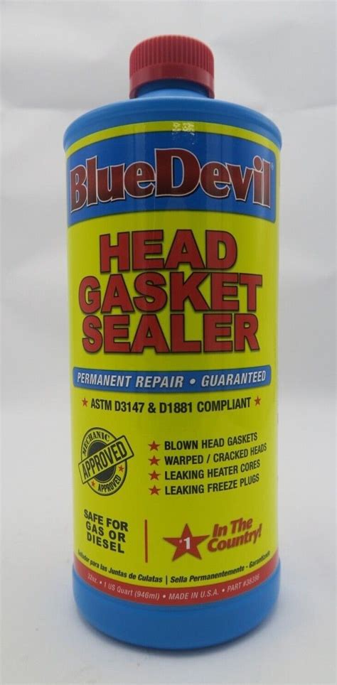 Blue Devil Head Gasket Sealer ASTM D3147 D1881 Compliant 32 Fl Oz NEW