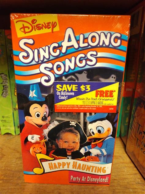 Disneys Sing Along Songs Happy Haunting Party Disneyland Vhs 1999