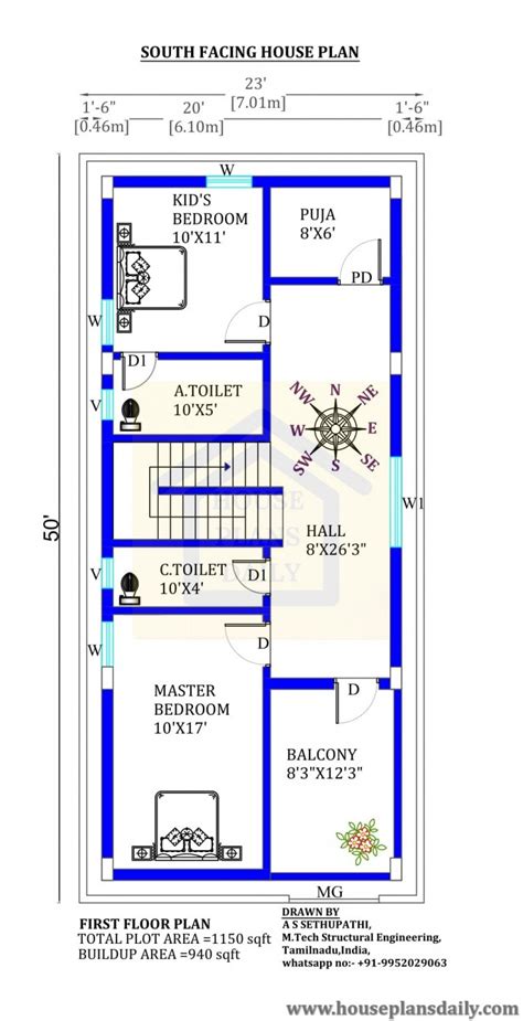 Bedroom Floor Plan With Dimensions In Meters Infoupdate Org