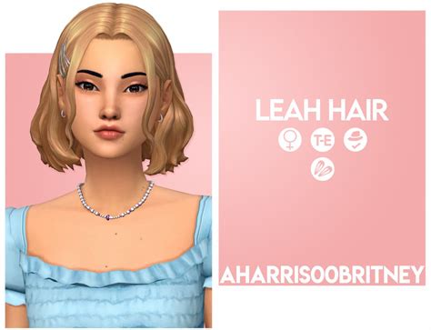 Leah Hair Sims Hair Sims Tumblr Sims 4