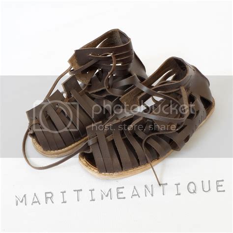 Roman Soldier Legionaire Centurion Gladiator Leather Men Roman Sandals