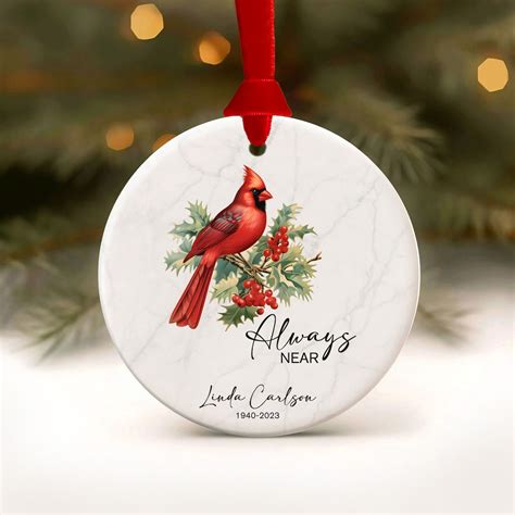 Cardinal Ornament Memorial T Cardinal Christmas Ornament Red Bird