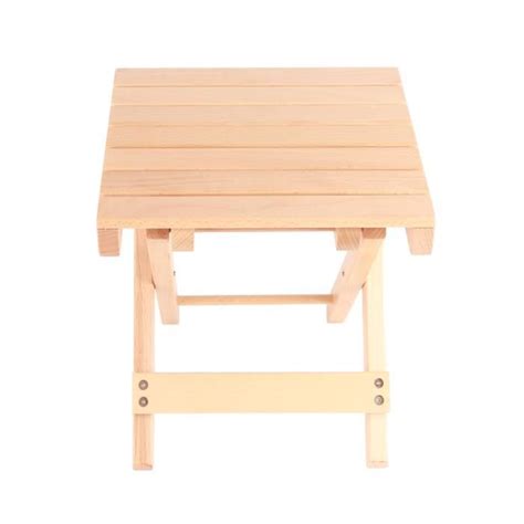 VINGVO Tabouret en bois pliant portatif Tabouret Pliant en Bois Siège