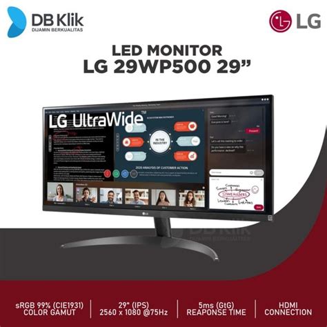 Jual LED Monitor LG 29WP500 29 Inch UltraWide IPS 75Hz FHD HDMI LG