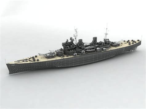 King George V Class Battleship 3D model | CGTrader