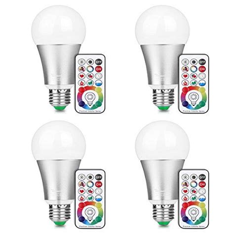 Lemonbest RGBW Color Changing Led Light Bulbs E26 E27 RGB Daylight