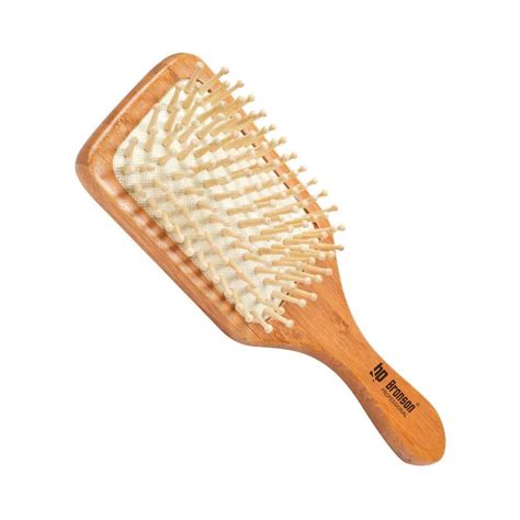 Buy Bronson Professional Paddle Hair Brush With Bamboo Wood Bristles