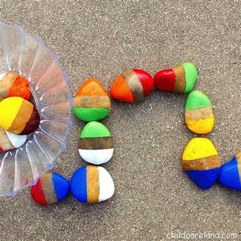 Juegos Infantiles Caseros Con Piedras Pintadas Pequeocio