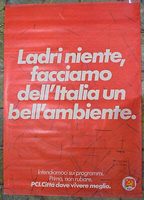 Manifesto Elettorale Originale Propaganda Pci Partito Comunista Anni