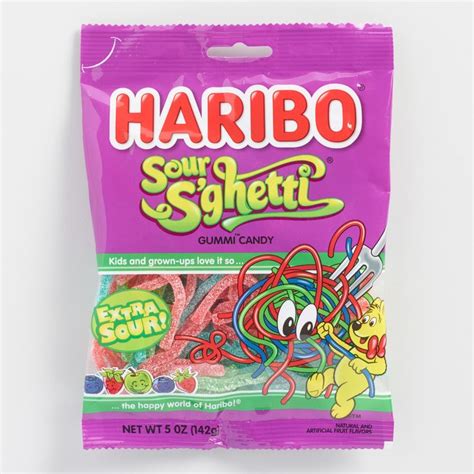 Haribo Sour Spaghetti Gummy Candy Gummy Candy Candy Chewy Candy