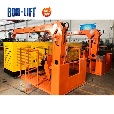 Bob Lift 4 Tons Ship Cranes Deck Marine Telescopic Crane With Good