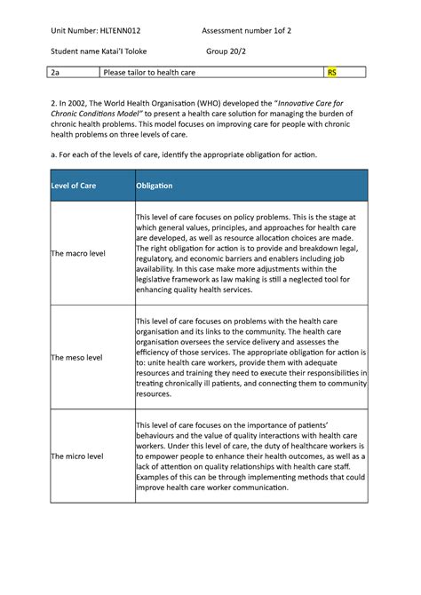 Hltenn Of Resub Unit Number Hltenn Assessment Number Of