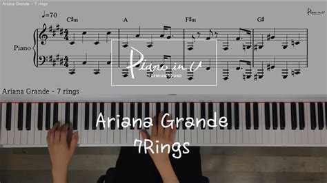 Ariana Grande 7 Rings Piano Cover Sheet Youtube