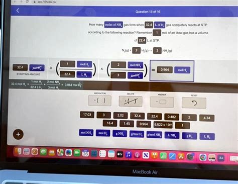 SOLVED Texts Capp 101edu Co Question 13 Of 16 How Many Moles Of NH3
