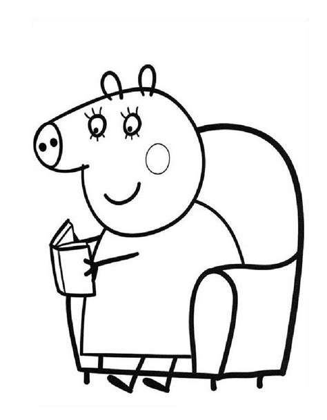 Peppa Pig Coloring Pages Free Printable PDF