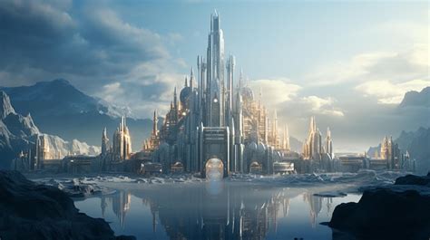 Premium AI Image | Fantasy Medieval Castle in Snowy Mountains Concept ...