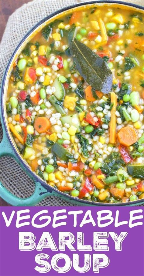 Minute Garden Veggie Barley Soup Stacey Homemaker Healthy Soup