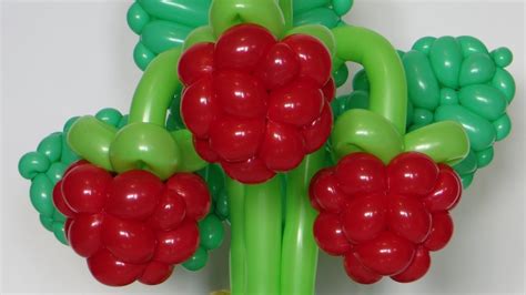 Raspberry Of Balloons Diy Twisting Tutorial Balloon Diy Balloon Decorations Balloons Galore