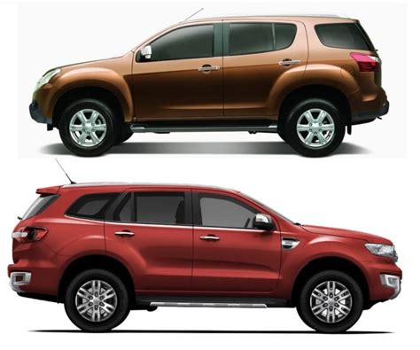 Isuzu Mu X Vs Ford Endeavour Comparison Review With Prices