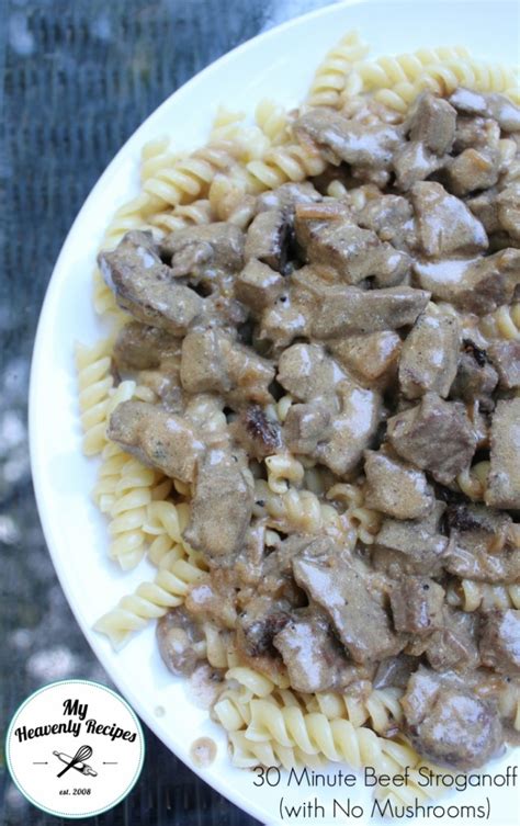 Easy Beef Stroganoff 30 Minute Meal Recipe My Heavenly Recipes