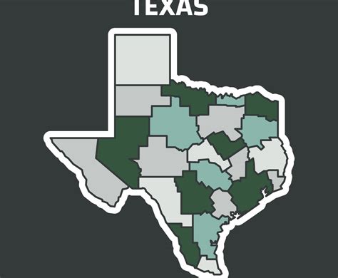 Map of Texas in Different Color | FreeVectors