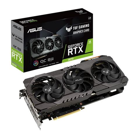 Placa De Video Asus Geforce Rtx 3070 Tuf Gaming Oc Lhr 8gb Gddr6 256