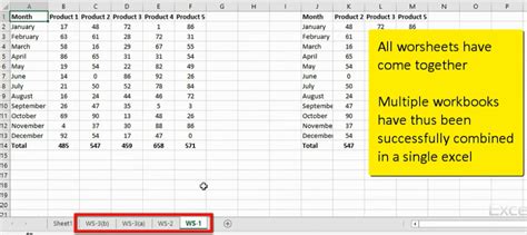 Excel Combine Multiple Worksheets Kutools Excel Combine Mult