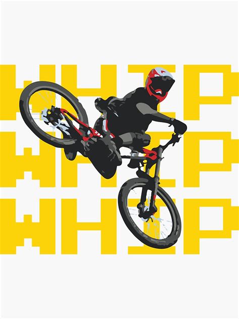 Pegatina Whip DH Enduro Mtb Downhill Bike ilustración bicicletas de