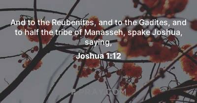 Joshua And To The Reubenites And To The Gadites And To Half