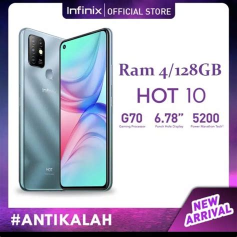 Jual Infinix Hot Ram GB Internal GB Garansi Resmi Shopee Indonesia