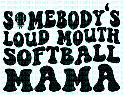 Somebodys Loud Mouth Softball Mama Bnb Outhern Sweet Tee