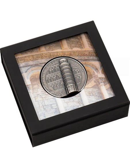 Leaning Tower Of Pisa Oz Silver Coin Cook Islands