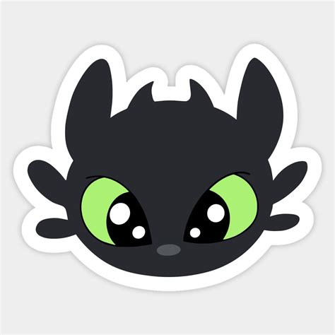 Night Fury Toothless How Train Your Dragon Httyd Sticker Design