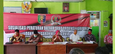 Anggota Dprd Provinsi Lampung Hj Nurhasanah Sh Mh Gelar Sosialisasi