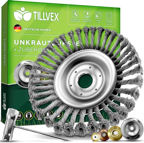 tillvex Profi Unkrautbürste für Freischneider Motorsense Design