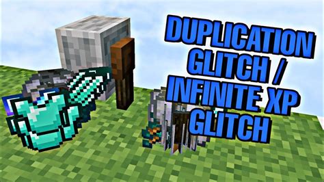 Minecraft Duplication Glitch Infinite Xp Glitch Minecraft Pe