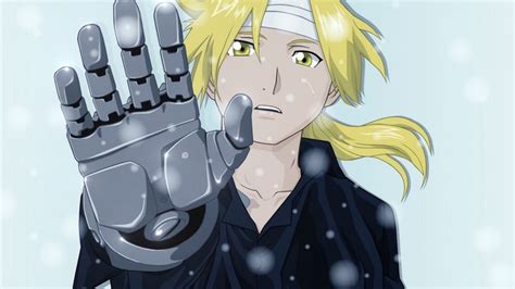 Illustration Anime Winter Cartoon Machine Elric Edward Full Metal