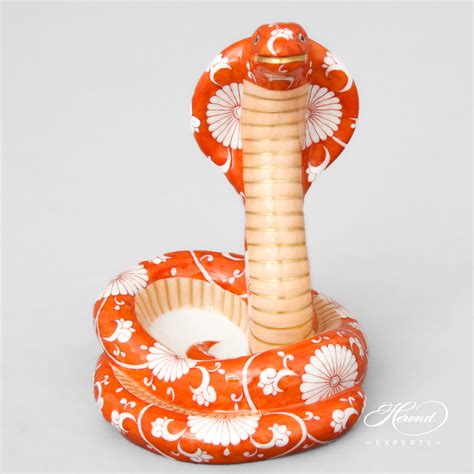 Herend King Cobra Garden Snake - Chinese Zodiac - Herend Animal Figurine