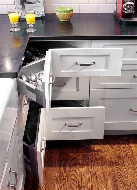 30 Corner Drawers And Storage Solutions For The Modern Kitchen Small