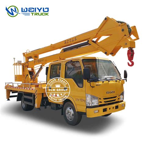 Isuz U M M M Pick Up Truck With Aerial Working Platform Bucket