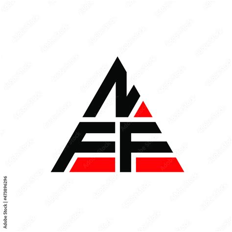 NFF triangle letter logo design with triangle shape. NFF triangle logo ...