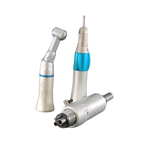 Dental Air Turbine Low Speed Contra Angle Handpiece Set Micromotor Hand