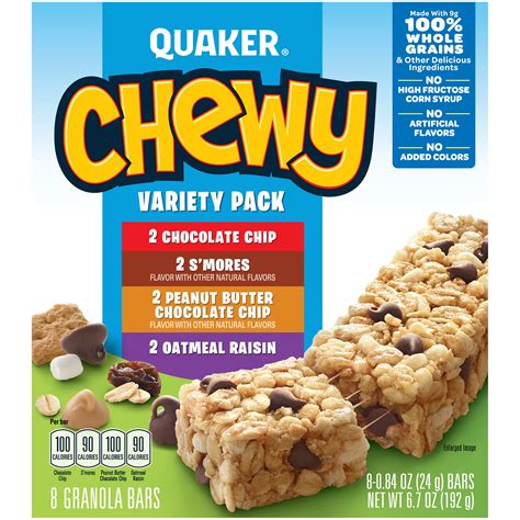 Quaker Chewy Granola Bars Variety Pack 670 Oz