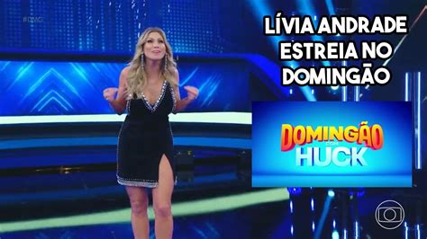 LIVIA ANDRADE ESTREIA NO DOMINGÃO HUCK DO PROGRAMA SILVIO SANTOS